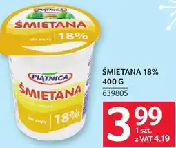 Selgros Śmietana 18% oferta