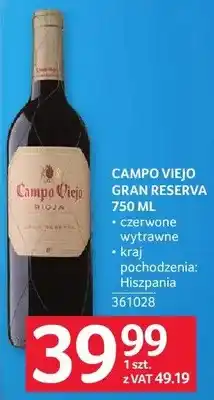 Selgros Wino CAMPO VIEJO GRAN RESERVA oferta