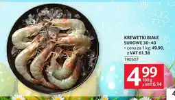 Selgros Krewetki białe surowe 30-40 oferta