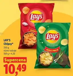 Lidl Chipsy różne rodzaje oferta