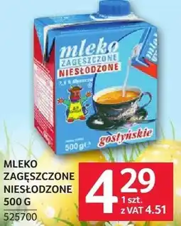 Selgros Mleko zagęszczone niesłodzone oferta