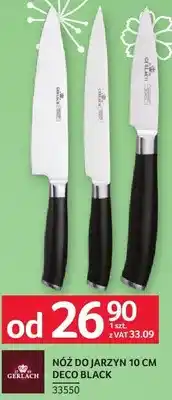 Selgros Nóż do jarzyn 10 cm Deco Black Gerlach oferta