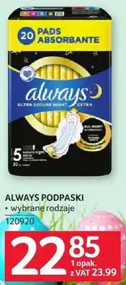 Selgros Podpaski ALWAYS 20 szt oferta