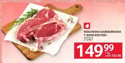 Selgros Wołowina marmurowa T-bone rostbef oferta