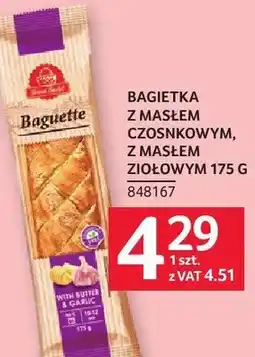 Selgros Bagietka z masłem czosnkowym, z masłem ziołowym oferta