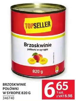 Selgros Brzoskwinie połówki w syropie oferta