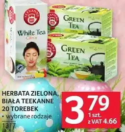 Selgros Herbata zielona, biała TEEKANNE oferta