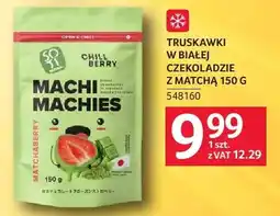 Selgros Truskawki w białej czekoladzie z matcha 150 g Machies oferta