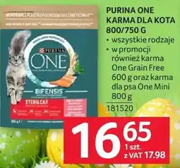 Selgros Karma dla kota Purina One 800/750 g wszystkie rodzaje oferta