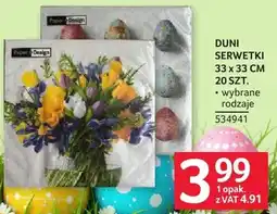 Selgros Serwetki DUNI 33 x 33 cm 20 szt oferta