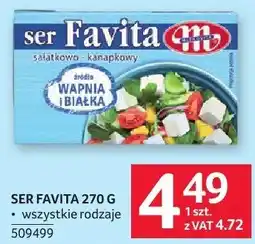Selgros Ser Favita Mlekovita 270 g wszystkie rodzaje oferta