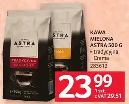 Selgros Kawa mielona ASTRA 500 G truskawka, Crema oferta