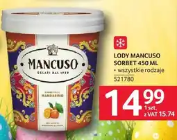 Selgros Lody Mancuso sorbet oferta