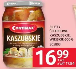 Selgros Filety śledziowe kaszubskie wiejskie 600 g Contimax oferta