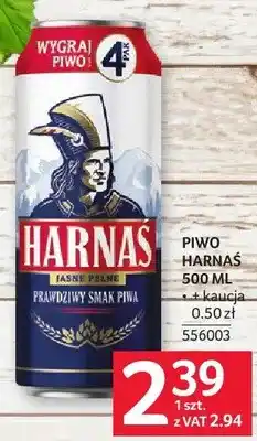 Selgros Piwo Harnaś 500ml + kaucja 0.50zł oferta