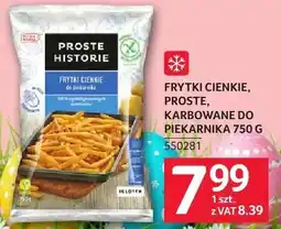 Selgros Frytki cienkie, proste, karbowane do piekarnika 750 g Proste Historie oferta