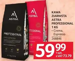 Selgros Kawa ziarnista ASTRA PROFESSIONAL 1 KG Crema, Espresso oferta