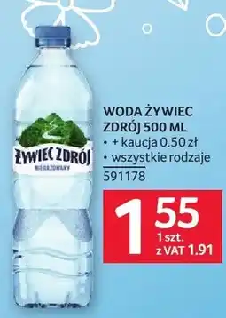 Selgros Woda Żywiec Zdrój oferta