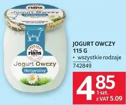 Selgros Jogurt owczy 115 g wszystkie rodzaje oferta