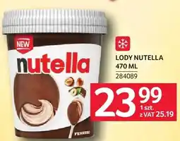 Selgros Lody Nutella oferta