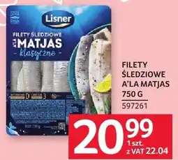 Selgros Filety śledziowe a la matjas 750 g Lisner oferta