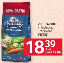 Selgros Sos Vegeta niebieska, czerwona oferta