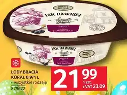 Selgros Lody Bracia Koral 0,9/1 l oferta