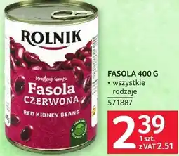 Selgros Fasola konserwowa Rolnik oferta