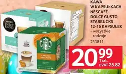 Selgros Kawa w kapsułkach NESCAFE DOLCE GUSTO STARBUCKS 12-16 KAPSUŁEK oferta