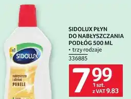 Selgros Płyn do nabłyszczania SIDOLUX PŁYN DO NABŁYSZCZANIA PODŁÓG oferta