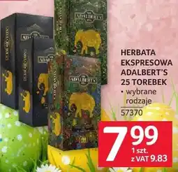 Selgros Herbata ekspresowa ADALBERT'S oferta