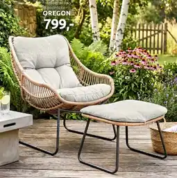 Black Red White Fotel ogrodowy z podnóżkiem OREGON oferta