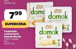 Netto Czekolada z pistacjami Damak, różne rodzaje oferta