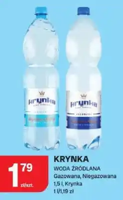 Chorten Woda źródlana Gazowana, Niegazowana oferta