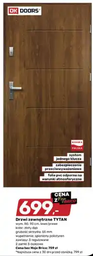 Bricomarche Drzwi zewnętrzne TYTAN oferta