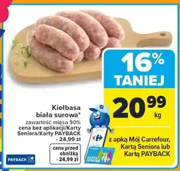Carrefour Kiełbasa biała surowa oferta