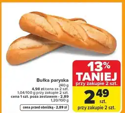 Carrefour Bułka paryska oferta