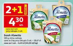 Auchan Serek Almette, różne rodzaje oferta