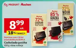 Auchan Czekolada gorzka, różne rodzaje oferta
