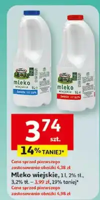 Auchan Mleko wiejskie oferta