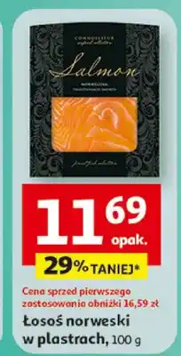 Auchan Łosoś norweski w plastrach oferta