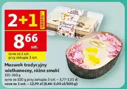 Auchan Mazurek tradycyjny wielkanocny, różne smaki oferta