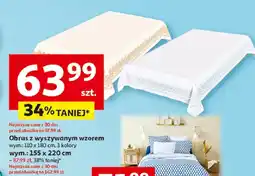 Auchan Obrus z wyszywanymi wzorem oferta