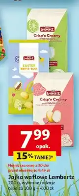 Auchan Wafle Crisp'n Creamy, wybrane rodzaje oferta