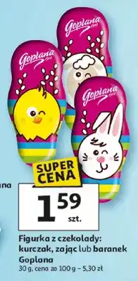 Auchan Figurka z czekolady: kurczak, zając lub baranek oferta