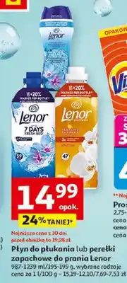 Auchan Płyn do płukania lub perełki zapachowe do prania, 987-1239 ml/195-199 g, wybrane rodzaje oferta