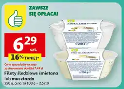 Auchan Filety śledziowe śmietana lub musztarda oferta