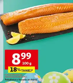 Auchan Polędwica z łososia ze skórą oferta