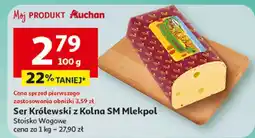 Auchan Ser Królewski z Kolna SM Mlekpol Stoisko Wagowe oferta