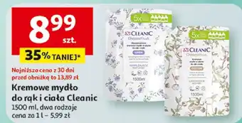 Auchan Kremowe mydło do rąk i ciała Cleanic oferta